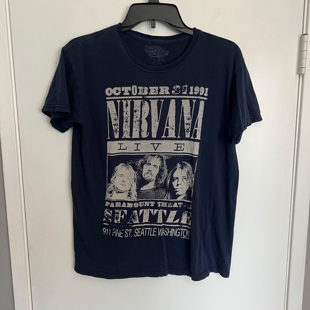 Navy Nirvana Live Graphic Tee